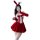 Sexy mesh bodysuit dress for nightclub & new year cosplay, featuring red bunny ears and bow, perfect for festive events and t...