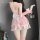 Xianyi christmas bunny girl lingerie set - red velvet sexy costume for new year cosplay & party wear