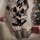 Sexy bunny costume for women featuring a black and white design with fluffy accents, perfect for festive occasions. includes ...