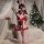 Sexy bunny costume for women - new year qqny uniform bodysuit with open-crotch design, no-remove lingerie set