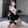 Sexy nightclub cheongsam lingerie set - holiday party costume for women, new year & christmas outfit
