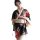 A woman models a xiucisha kimono-style seductive sleep dress featuring floral patterns, perfect for adult role play and intim...