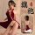 Vintage-inspired red velvet cheongsam dress featuring high slit and mandarin collar, sensual design perfect for women seeking...