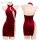 Manyan mandarin-inspired vintage velvet cheongsam dress featuring high slit and mandarin collar, sensual design perfect for w...
