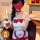 Sexy christmas bear costume - double-ear plus size maid outfit with plush bralette and bodycon skirt