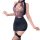 Sexy plus size cheongsam mini dress with cutout halter neckline, perfect for y2k baddie style nightclub outfits