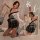 Elegant japanese-inspired sleepwear set featuring sheer chiffon robes with intricate designs, perfect for evening wear. inclu...