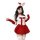 Sexy red velvet bunny costume with festive design, perfect for holiday outfits.