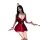 Sexy low-cut v-neck christmas costume dress with festive santa hat and cuffs, perfect for festive nights.