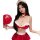 Sexy santa-themed lingerie set with red and white design, perfect for naughty holiday outfits
