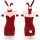 Sexy yet sweet red glitter dress with bunny ears and tail, perfect for valentines day or date night outfits.