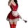 Sexy maid costume with open-crotch design, perfect for role play and holiday fun. includes lace details and a nurse apron.