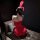 Sexy red lace corset mini dress with bunny ears, perfect for new year eve party outfits.