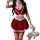 Sexy cherry-themed new year lingerie set featuring a cute split outfit, perfect for holiday costumes and live streamers.