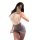 New year lingerie set featuring a lace-trimmed bodice, bodycon slip dress, and strapless bra combo, perfect for modest yet se...