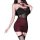 New year pure & tempting lingerie skirt featuring rose embellishments, sheer details, and built-in pads for a sexy uniform sl...