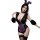 Sexy deep v lace lingerie set featuring a maid outfit with bunny girl costume elements, perfect for women seeking allure and ...
