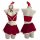 New year sexy lingerie set - cherry-themed pure & tempting split costume for live streamers, featuring festive red and white ...