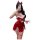 Sexy red christmas-themed nightgown with lace trim and bow detail, perfect for festive occasions.