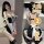 Sexy lace maid costume for women, plus size with adjustable ties, elegant sleepwear style, perfect for role play outfits.