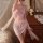 Seductive chinese-style lingerie set featuring floral embroidery, elegant design, perfect for roleplay adult costumes.