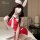 Yeqin sexy christmas bodycon dress - pure temptation holiday lingerie outfit for new year date nights, featuring a red bodysu...