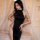 Elegant black yeshi difei plus size lingerie dress featuring sensual ice silk cheongsam design with side high slit and unifor...