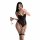 Woman in black lace lingerie set with underwire and padded cups, holding wine glass while taking selfie.