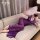 Woman lounging on sofa in purple yi mengyao seductive stepmother dress - deep v lace camisole nightgown with sheer mesh & bow...