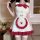 Sexy christmas party dress - bunny girl costume set for new year eve & cosplay, featuring fluffy white fur and red accents.