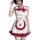 Sexy bunny girl costume dress with fluffy texture, perfect for christmas party and cosplay events.