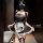 Sexy maid costume set featuring sheer mesh lingerie with bells, perfect for cosplay and womens fashion.