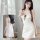Youmei Butterfly Lace Lingerie Set – Elegant Sexy Satin Slip Dress with Bow Detail, Romantic Intimate Wear - Product Image