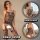 Model wearing yue die sexy mesh bodysuit with open-crotch sheer tights, all-in-one lingerie set for women.
