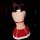 Sexy role play sleep dress with velvet texture, cute uniform costume for new year, perfect for holiday themes