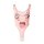 Anime-style pink bodysuit featuring a cute butterfly face design, perfect for women seeking playful and bold swimwear.