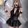 Genuine yun sensual pu halter mini skirt - cute demon cosplay outfit for women, japanese anime style kawaii uniform