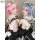 Two women dressed as ram and rem from re:zero, wearing maid outfits with pink and blue wigs, perfect for cosplay enthusiasts.