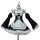 Zero to hero re:zero cosplay costume – ram & rem maid outfit full set for women, featuring a black and white maid dress with ...