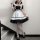 Zheyin plus size japanese maid dress - cute student lolita cosplay costume set for women featuring black and white design wit...