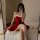 Sexy ziqu red christmas lingerie set featuring mesh bodysuit and matching sleepwear, perfect for holiday performances and new...