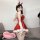 Sexy christmas lingerie set - velvet role play costume for new year eve & holiday parties, featuring a festive red dress with...