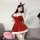 Sexy christmas lingerie set - velvet role play costume for new year eve & holiday parties, featuring festive red dress with w...