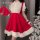 Zieequu ziqu new year christmas lingerie set - sexy cute fuzzy bodysuit & matching outfit for holiday parties, featuring fest...