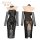 Feimu sexy lingerie night dress - sheer split bodycon slip dress with butt cutout, no-remove sleepwear zy128