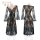 Feimou french romantic lace leopard sheer dress with sexy backless design and flirty lingerie style zy37.