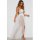 Sexy elegant white mesh long dress with sheer design, perfect for women seeking stylish and comfortable nightwear options.