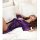 Elegant purple satin sleepwear set featuring mid-sleeve lace design, perfect for women seeking comfort and style in a luxurio...