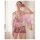 A woman wears a sheer chiffon japanese kimono lingerie set featuring vibrant butterfly and floral prints, perfect for a sexy ...