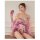 A woman wears a sheer chiffon japanese kimono lingerie set featuring butterfly prints, creating an elegant and sexy bathrobe ...